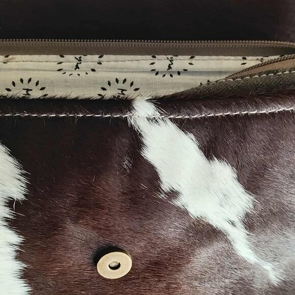 Western Cowhide Leather Fringe Shoulder Bag Myra Crossbody bag NWT - Picture 4 of 5